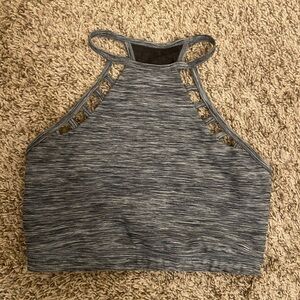 Gray Women's sports bra